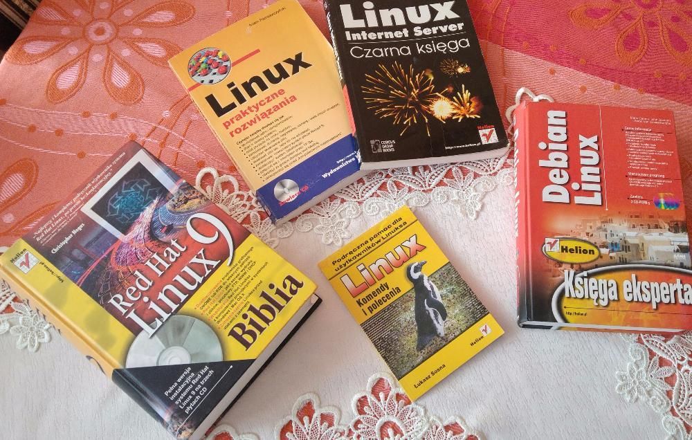 Linux zbiór bardzo przydatnych książek dla hobbistów sieci