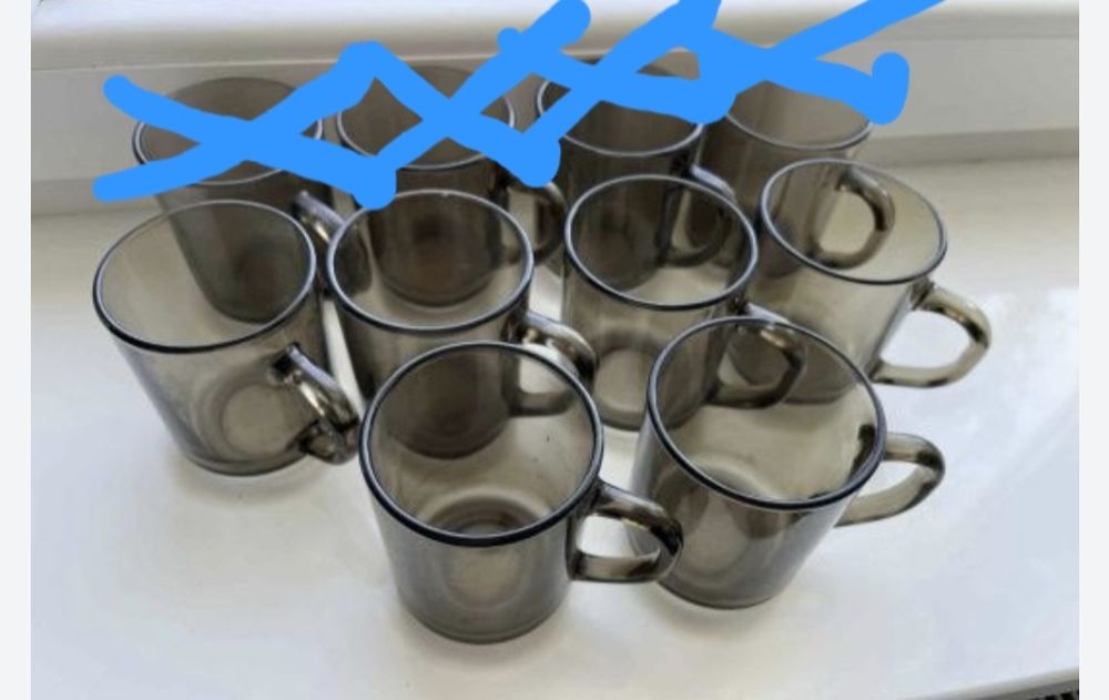 szklanki dymione -duralex