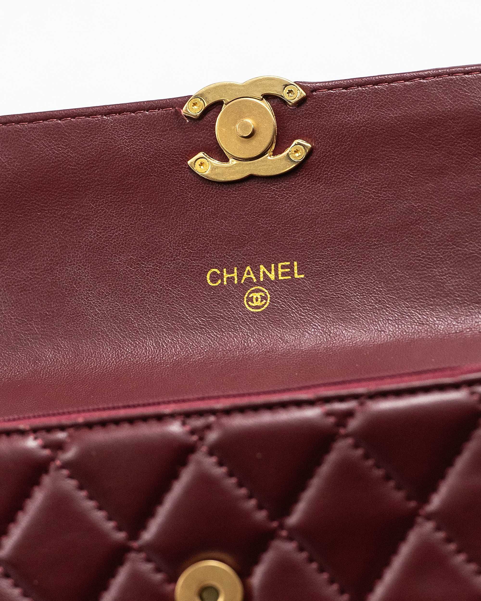 Сумка Chanel Classic Mini Flap Bordo LUXE