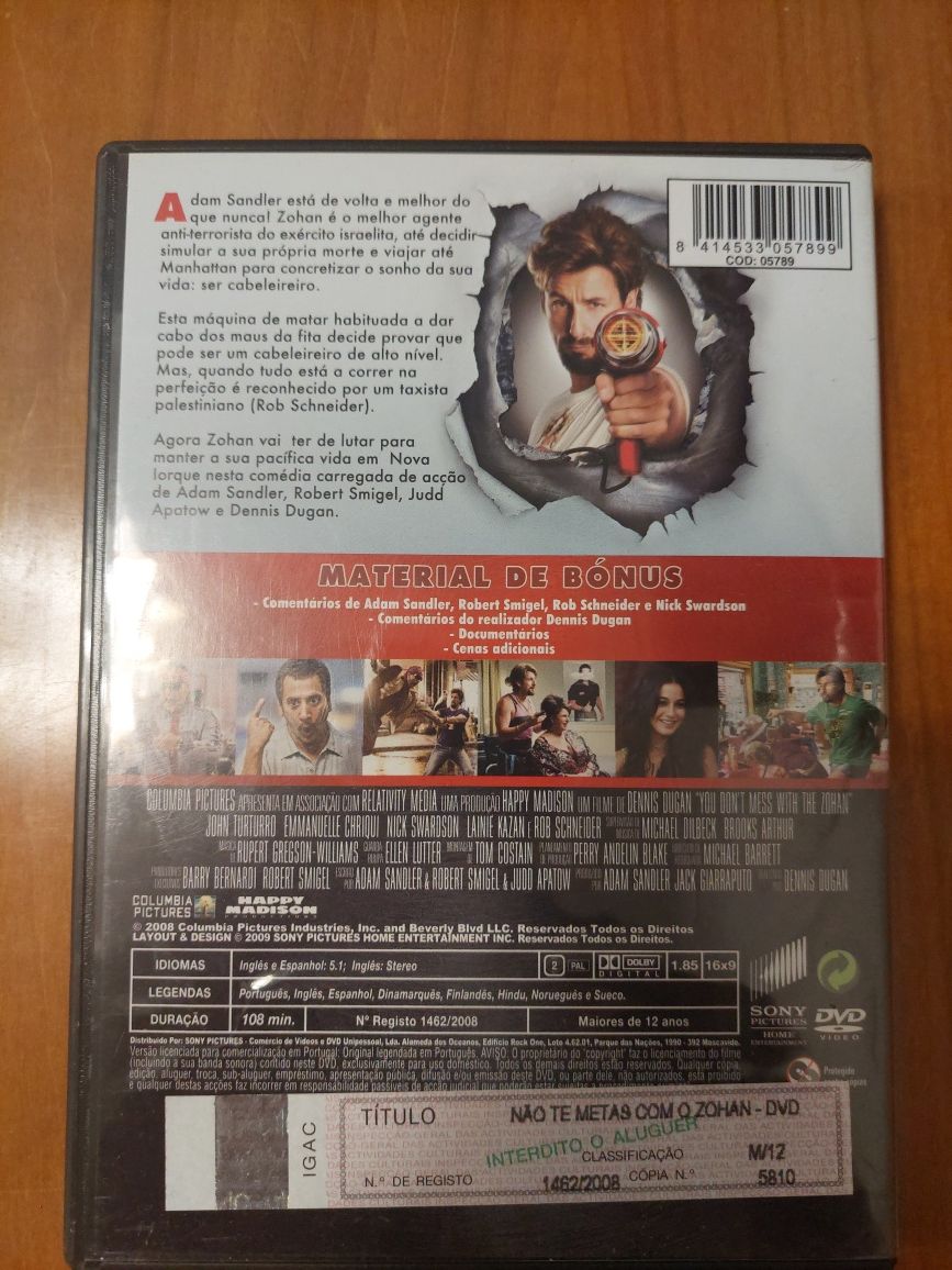 Dvd - Não te metas com o zohan
