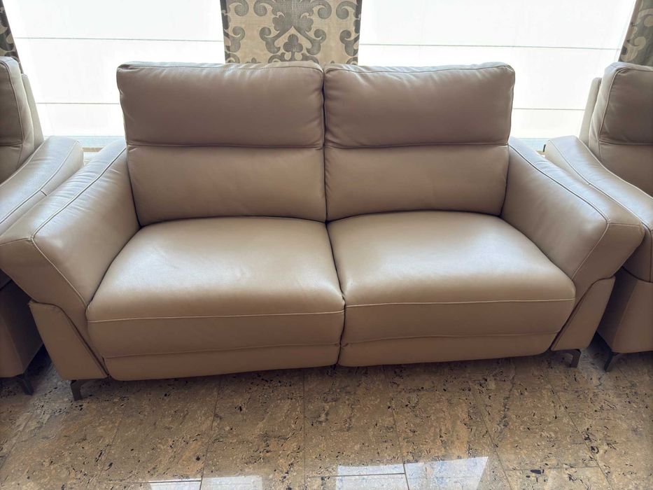 Komplet wypoczynkowy Bostonsofa - Sterowany elektrycznie - Skórzany