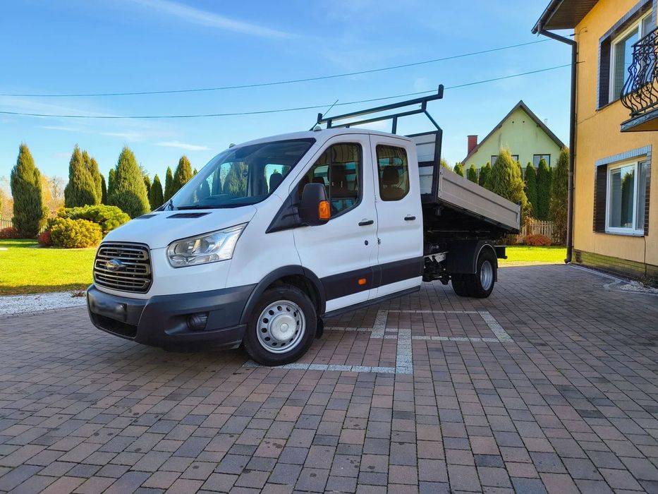 Ford TRANSIT  2.2TDCI 155KM Klima Elektryka Tempomat 7os Wywrotka 3strony Brygadówka