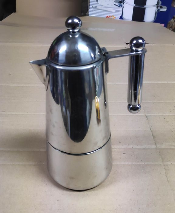 Stalowa kawiarka Sapir na 4 fil espresso
