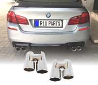 PONTEIRAS DE ESCAPE PARA BMW F10 10-17 LOOK M5 CROMADAS