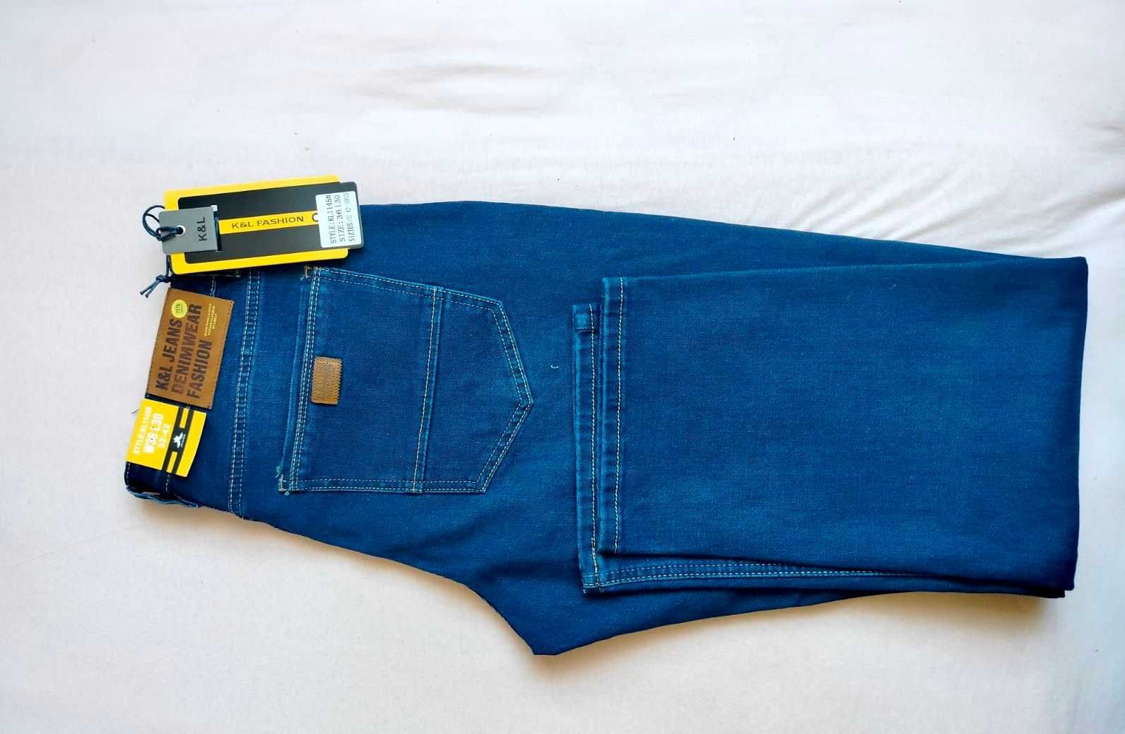Nowe męskie spodnie jeansy K&L 36