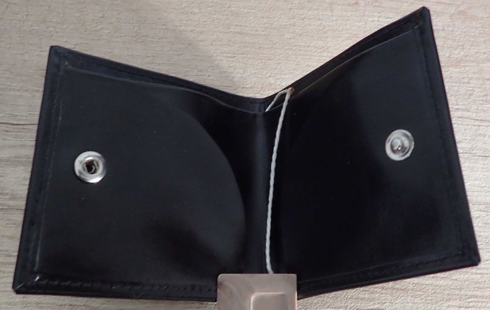 Portfel czarny - ekoskóra