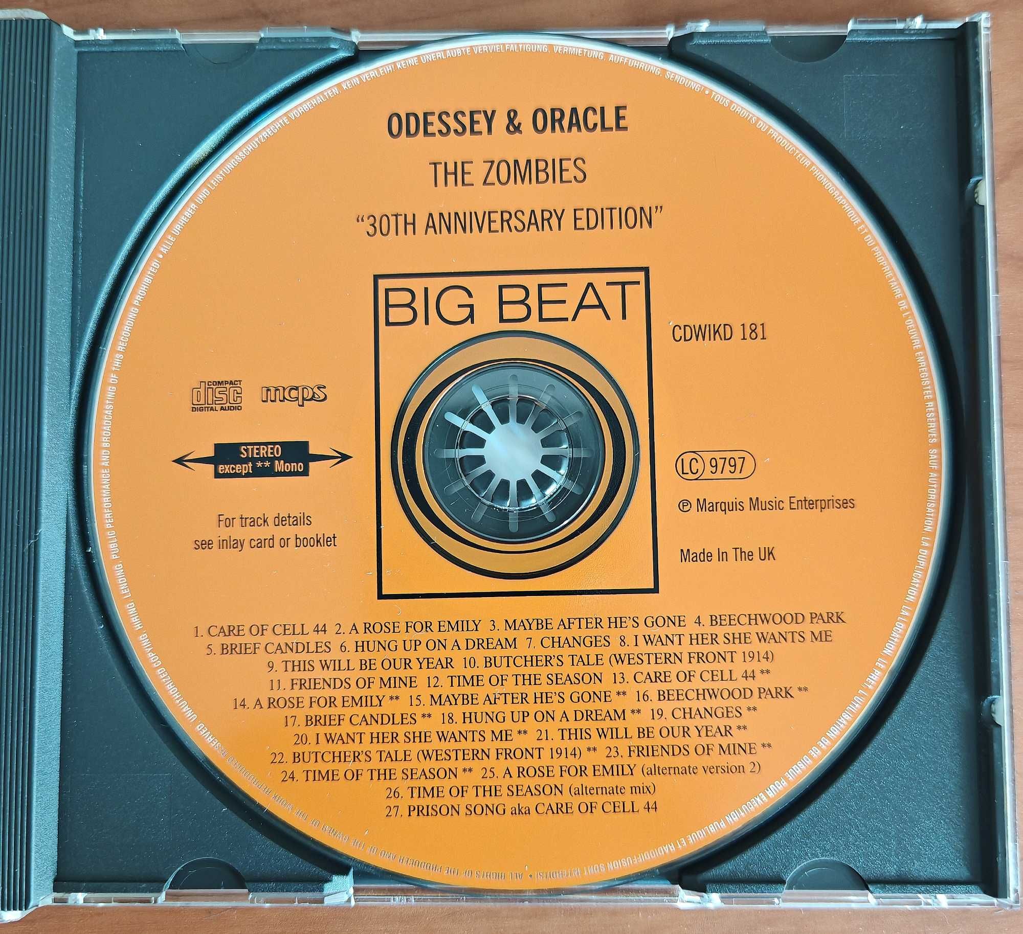 Cd original The Zombies