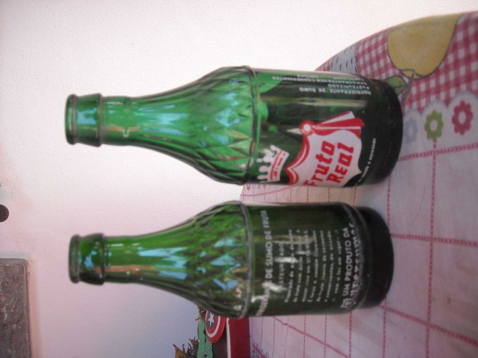 Garrafas muito antigas pirogravadas Fruto Real 250cm3