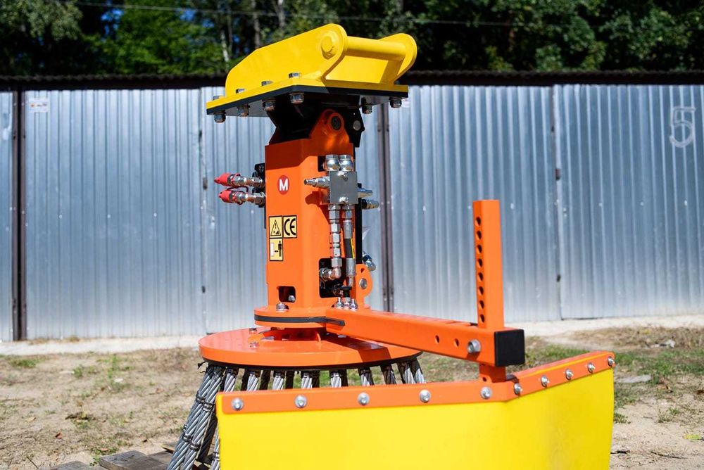 Szczotka do chwastów druciana do JCB YANMAR CAT ! Czyszczenie drogi !
