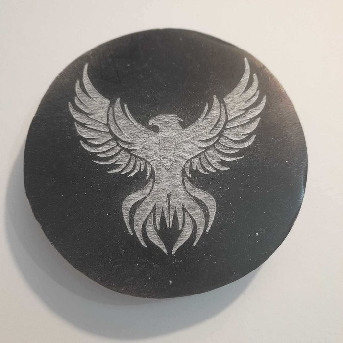 Placas de selenita gravadas a laser