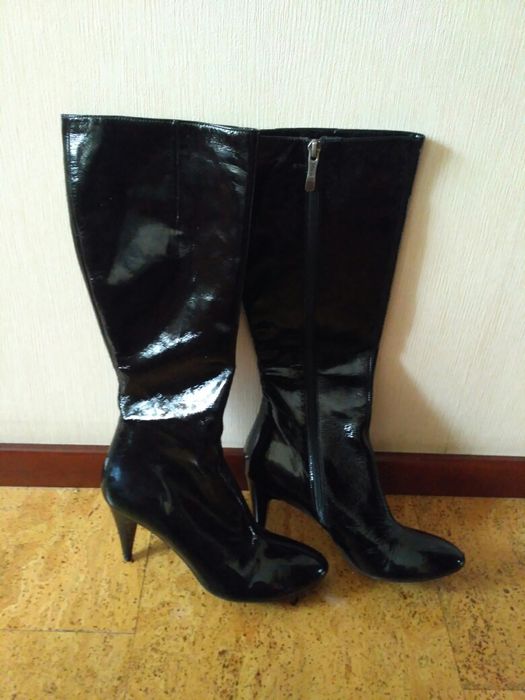 Сапоги лак кожа демисезонные р.37