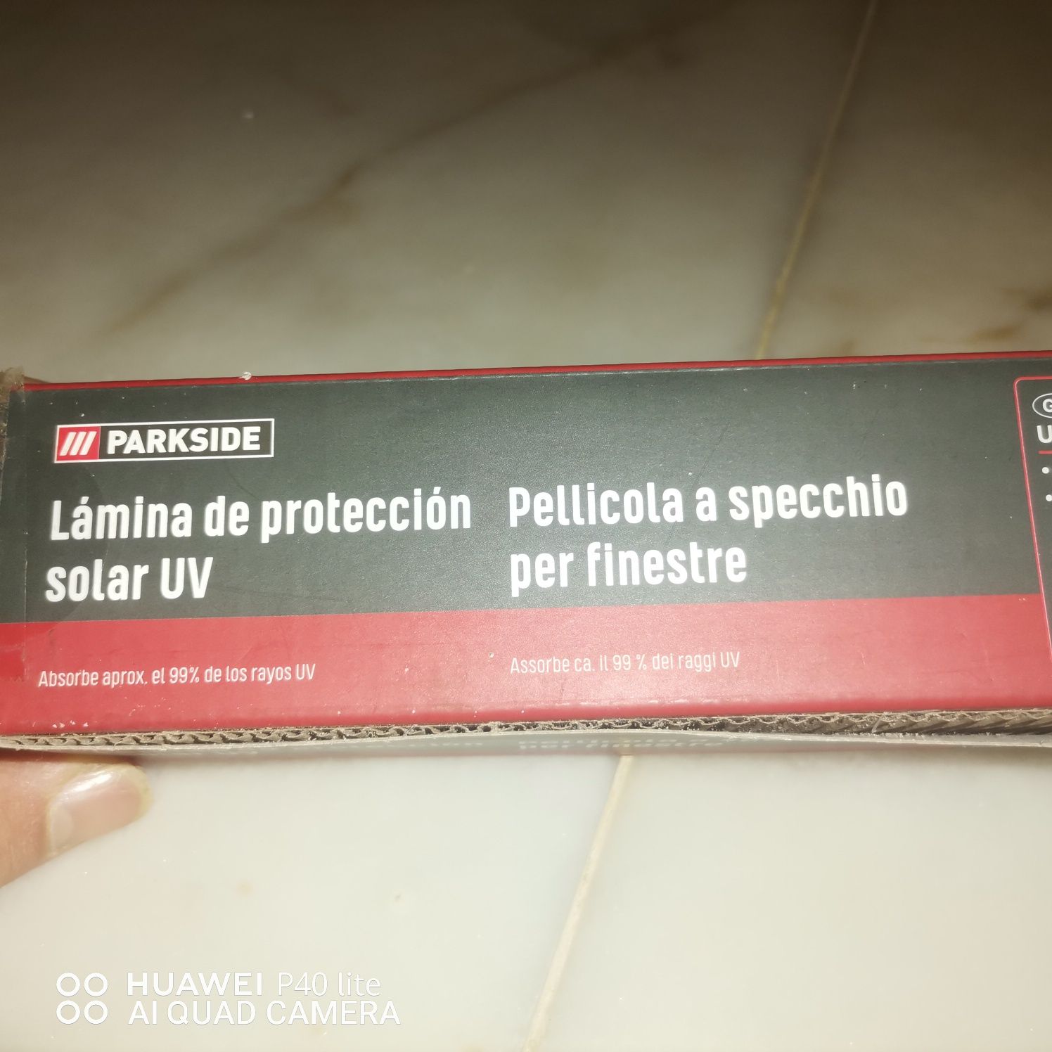 Película de protecção UV