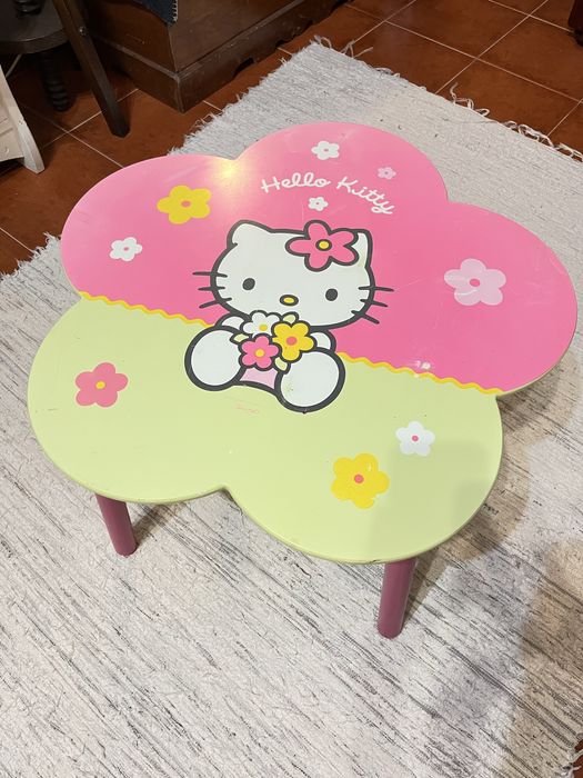 Mesa de criança Hello Kitty Kawaii