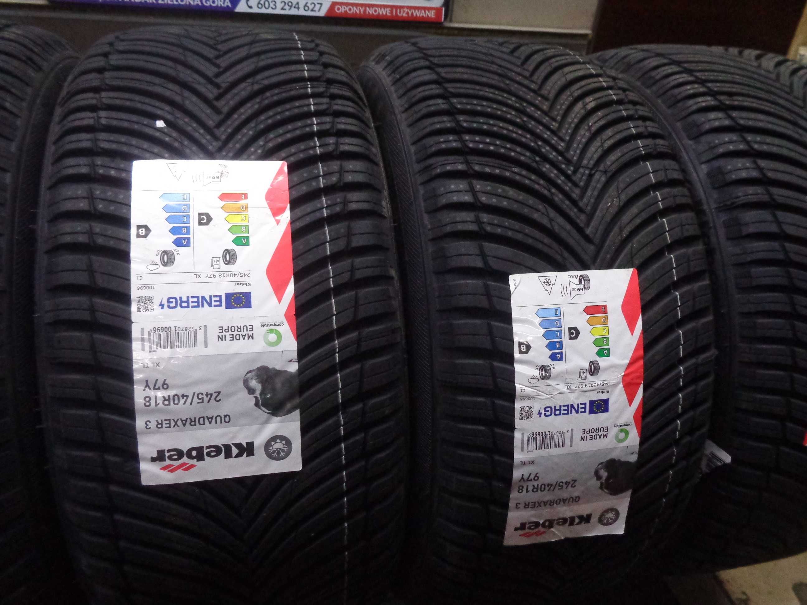 245/40R18 KLEBER Quadraxer 3 , Nowe Całoroczne , Warto , ANDAR