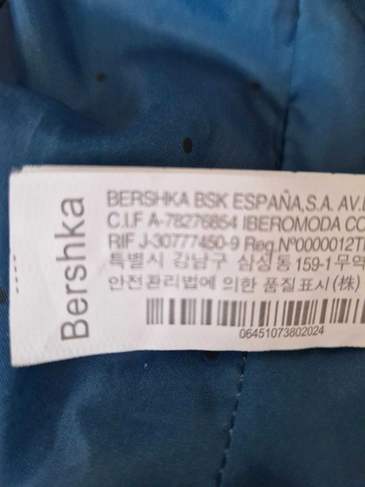 Szary żakiet Bershka rozm S, 165cm