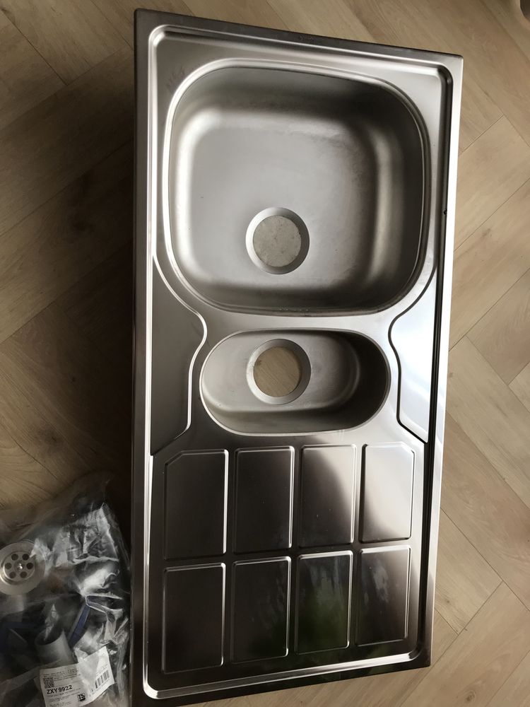 Zlewozmywak zlew kuchenny z ociekaczem Deante Soul satyna