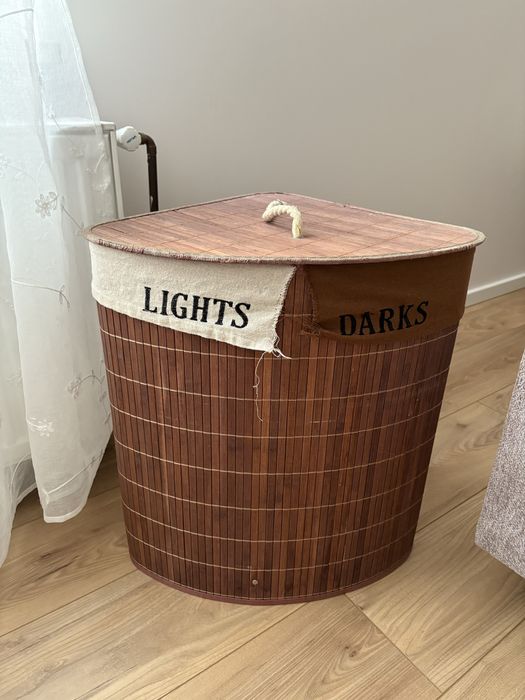 Kosz na pranie dwukomorowy 2 komorowy