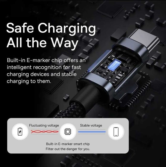 Кабель зарядки Type-C Baseus 100w 2 метри