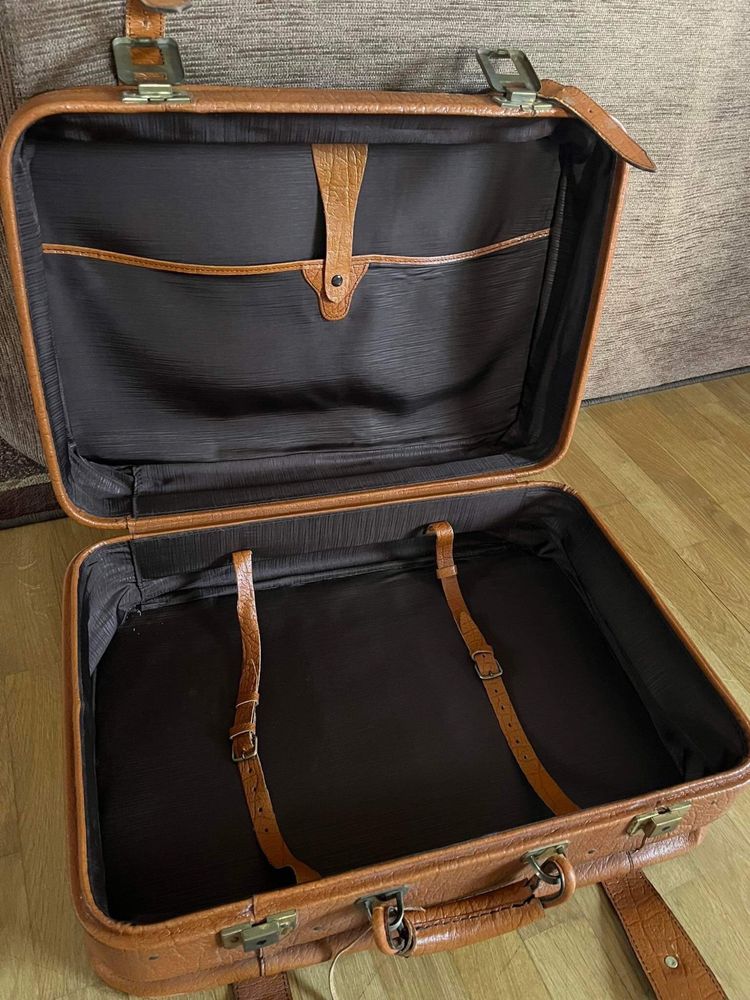 Skórzany neseser walizka vintage
