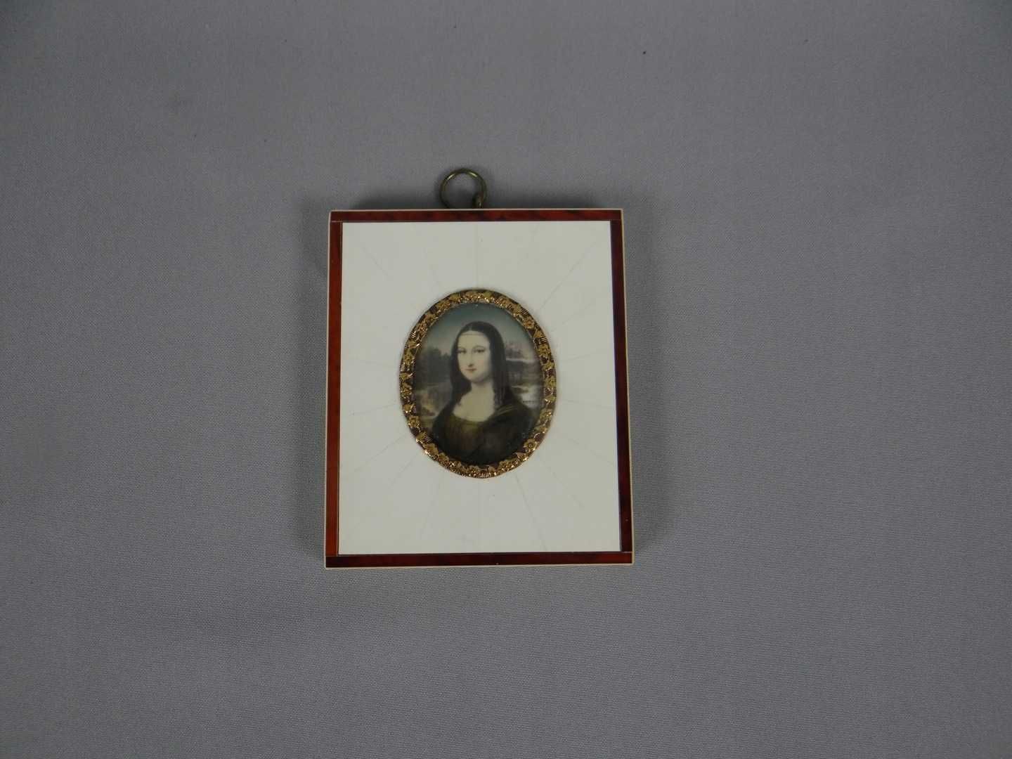 Obraz miniatura portretowa oryginalna - Mona Lisa