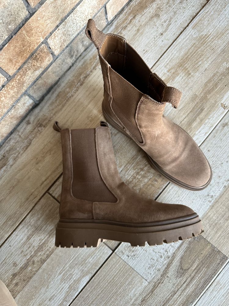 Замшеві челсі Zara 40