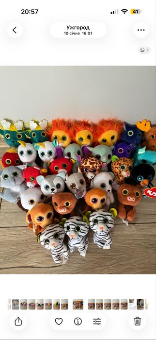 Мʼякі іграшки Ty, макдональдс