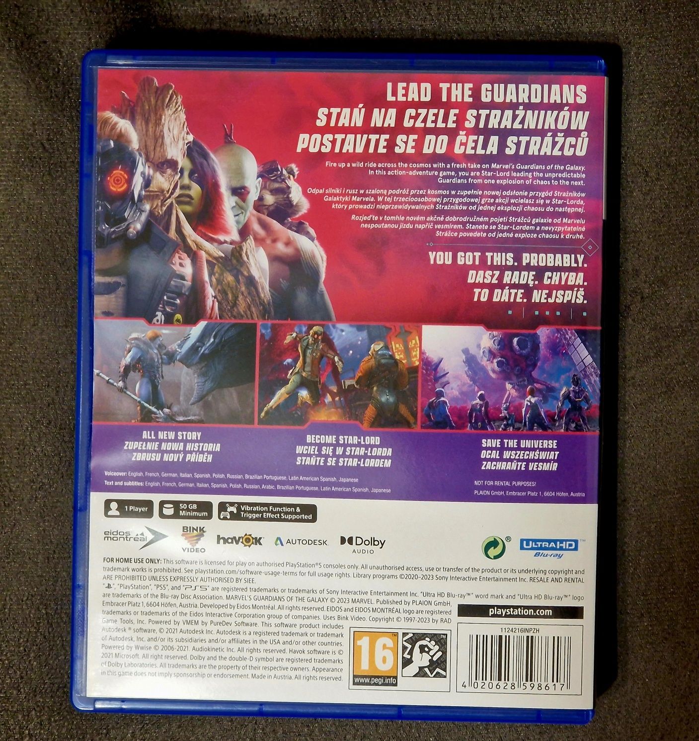 Gra Straznicy Galaktyki PS5 Playstation 5 Guardians of the Galaxy