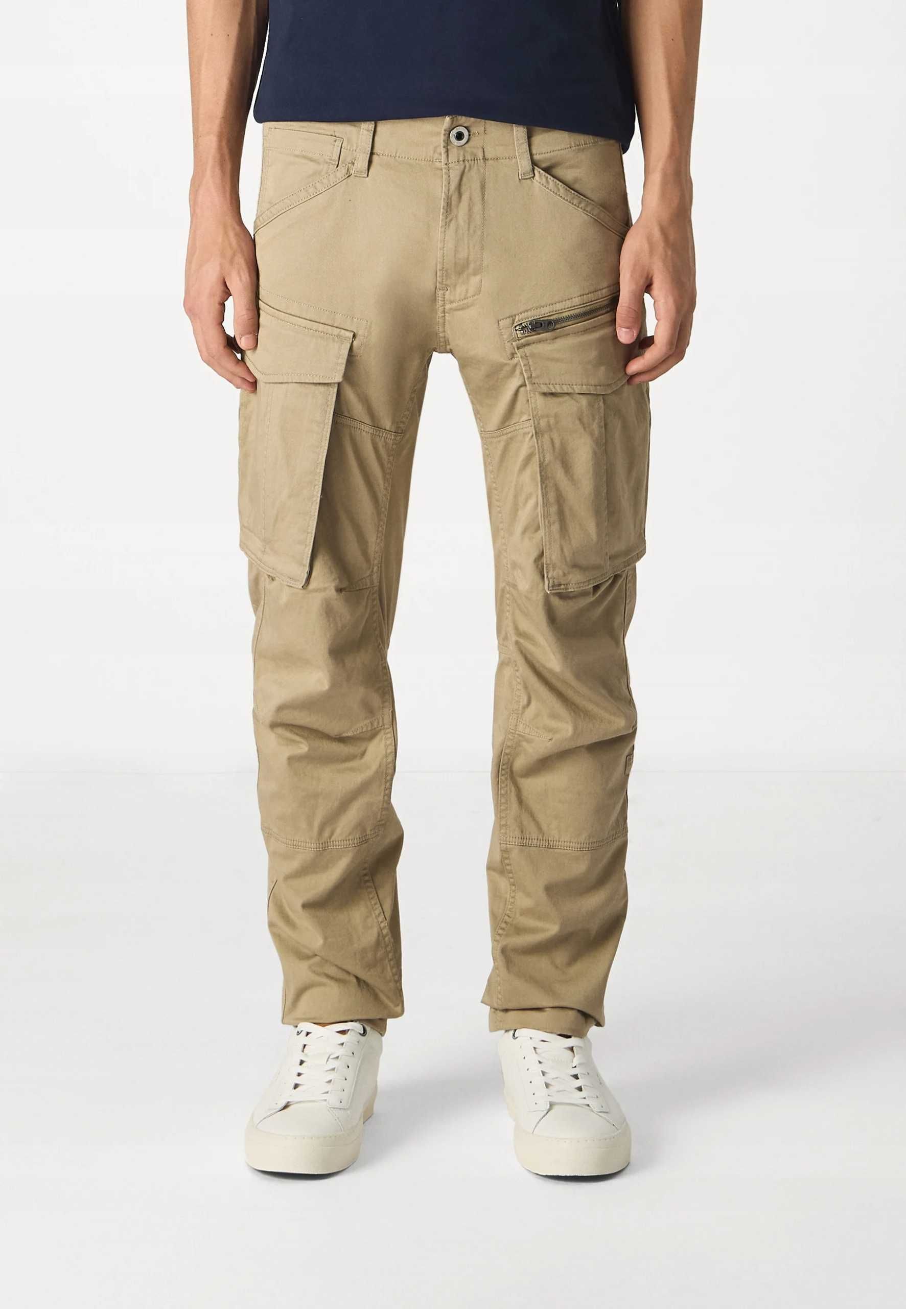 G-STAR Raw Rovic - Bojówki spodnie beżowe w32 l36 M