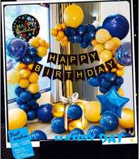 Повітряні кульки на день народження Фотозона Happy Birthday