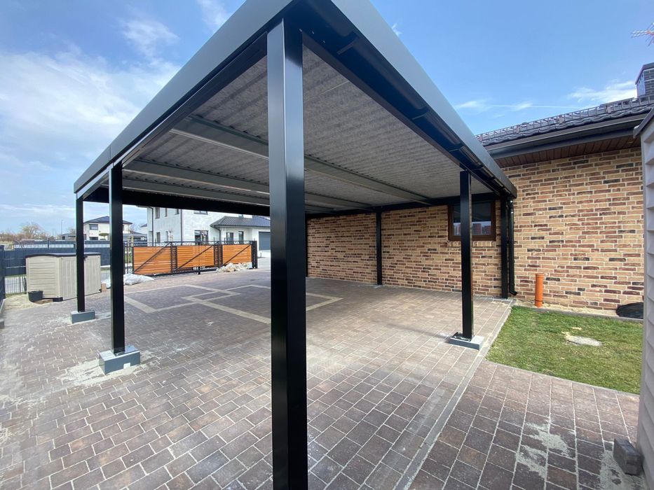 Pergola, zadaszenie tarasu, wiata, garaze tynkowane BUD-GAR