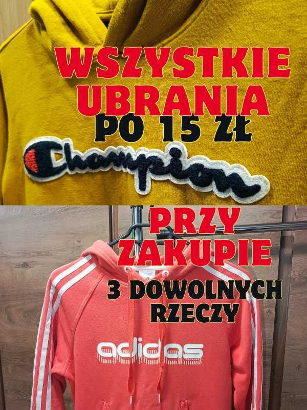 Ubrania używane : bluzy nike, adidas, puma, bluzy dziecięce, WYPRZEDAŻ