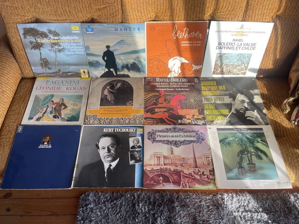 Conjunto de 89 discos de vinil música clássica
