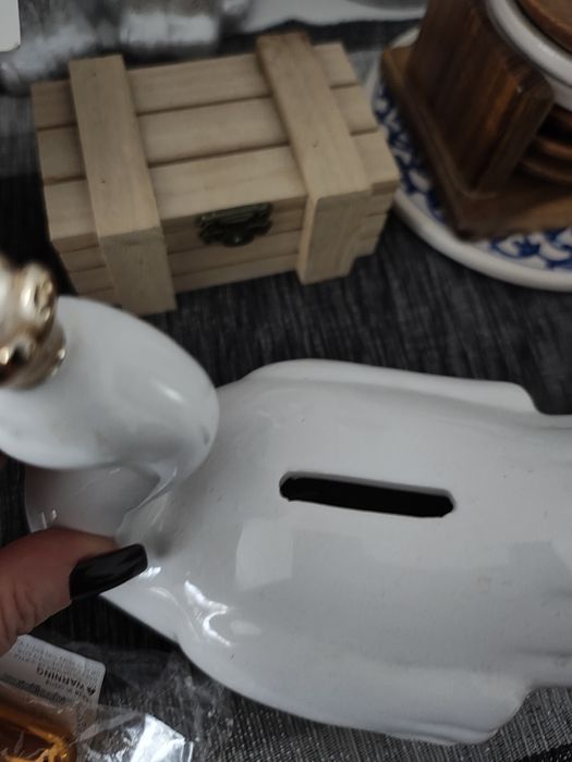 Skarbonka łabądź plus gratis atomizer na perfumy