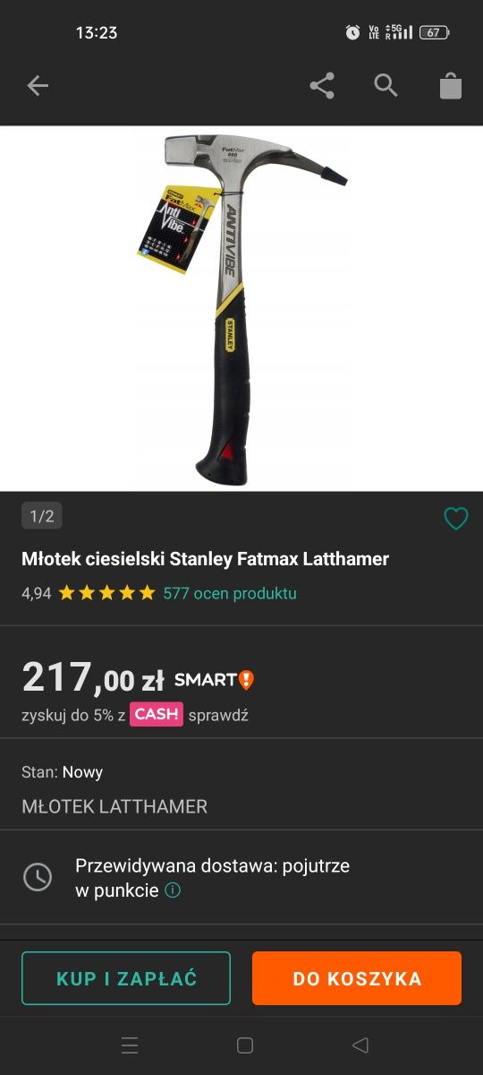 Młotek Ciesielski Stanley