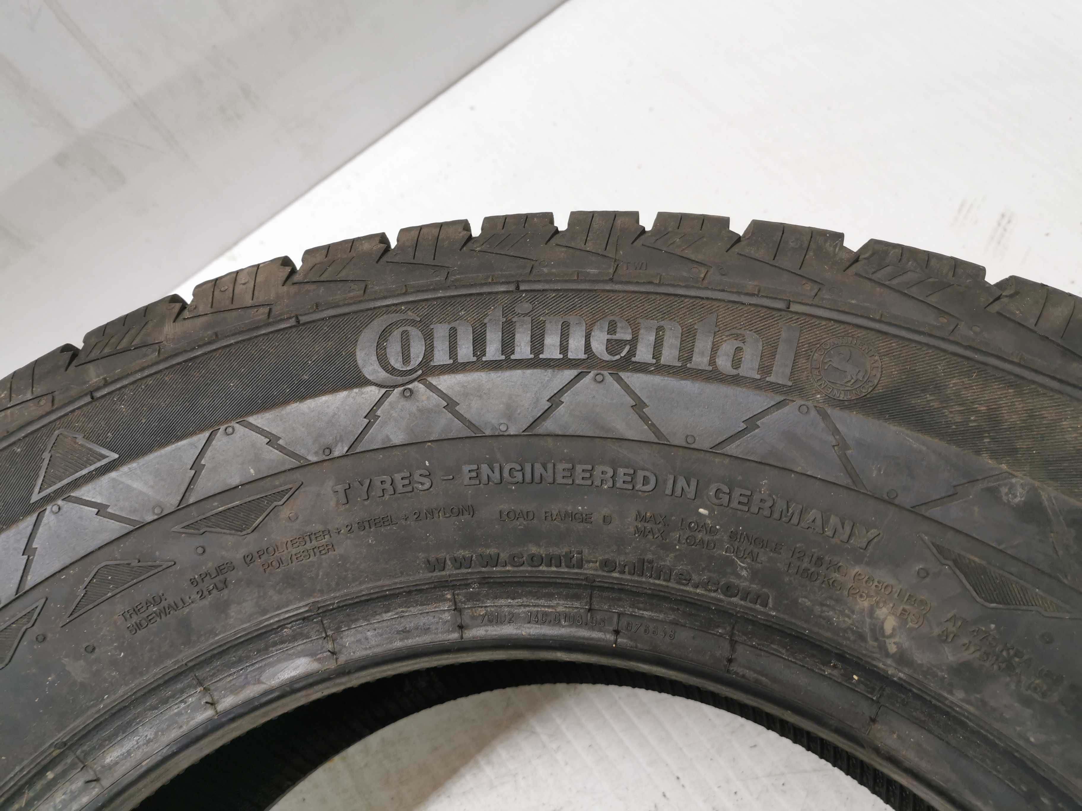 1x BUS C Continental VancoWinter 2 235/65r16c 115/113R 6,9mm N0973