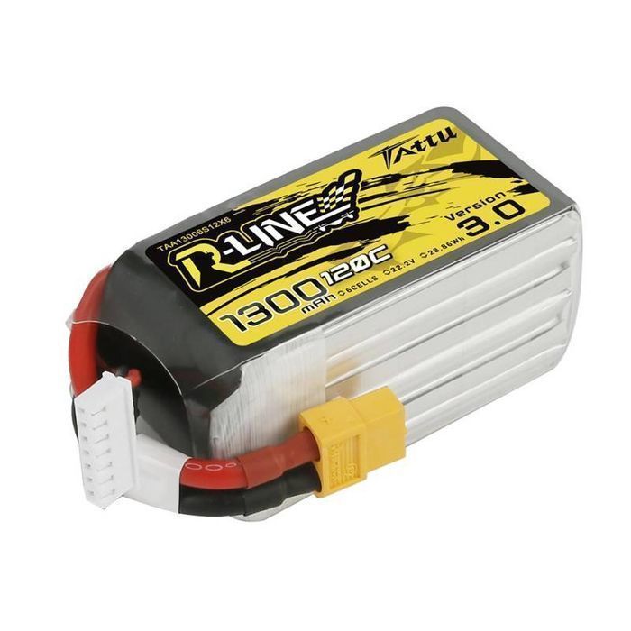 Akumulator Tattu R-Line Version 3.0 1300Mah 22,2V 120C 6S1P Xt60