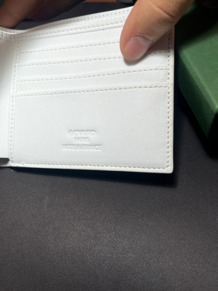 Goyard wallet white