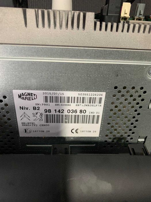 Магнітола,дисплей оригінал Peugeot Partner/Berlingo Берлінго Партнер