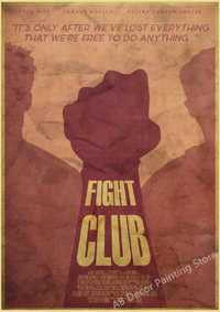 PIĘKNY plakat filmowy vintage FIGHT CLUB