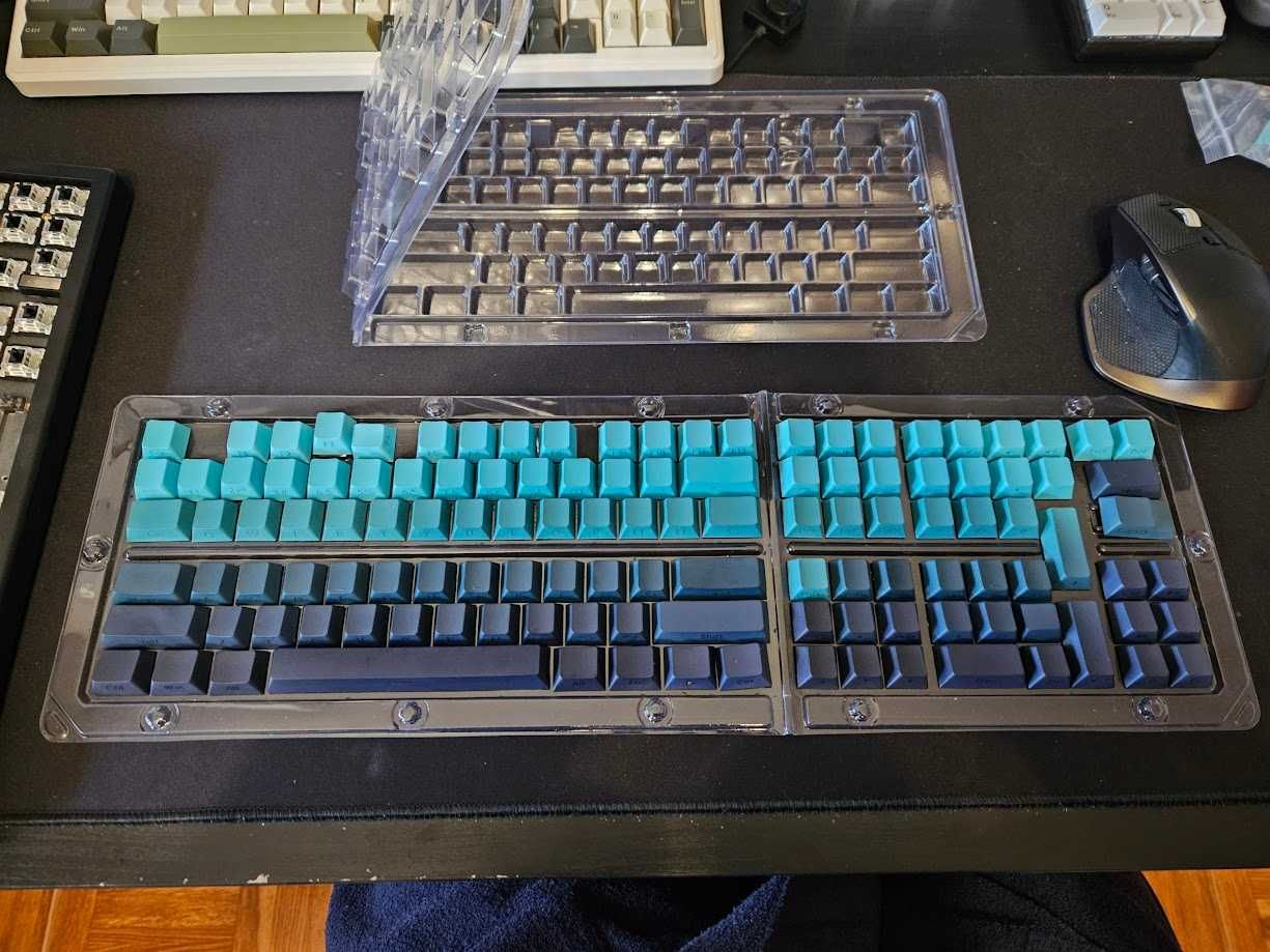 Teclas PBT, gradiente, retroiluminadas