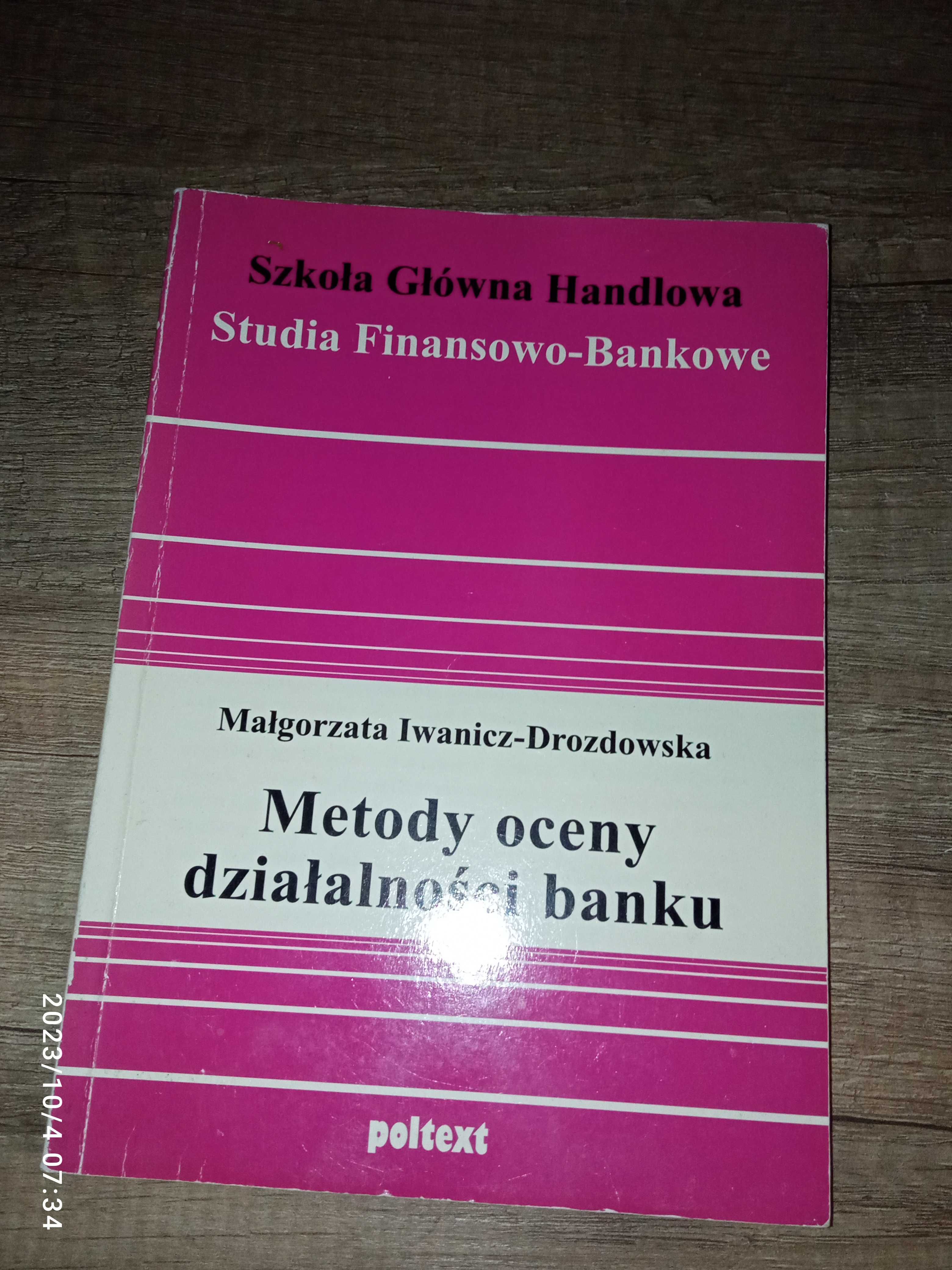 Metody oceny działalności banku - M. Iwanicz-Drozdowska