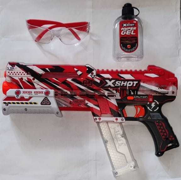 Pistolet na orbisy ZURU X-SHOT+okulary ochronne i butelka na amunicję