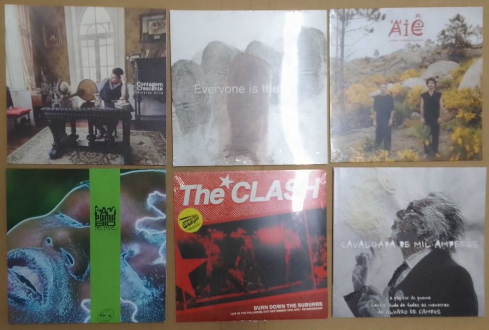 Vinil. Dezenas de Discos Novos, alguns ainda selados, Edições Recentes