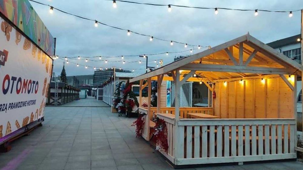 Altana drewniana 4x3 z zabudowanym bokiem Altanka ogrodowa Taras Wiata