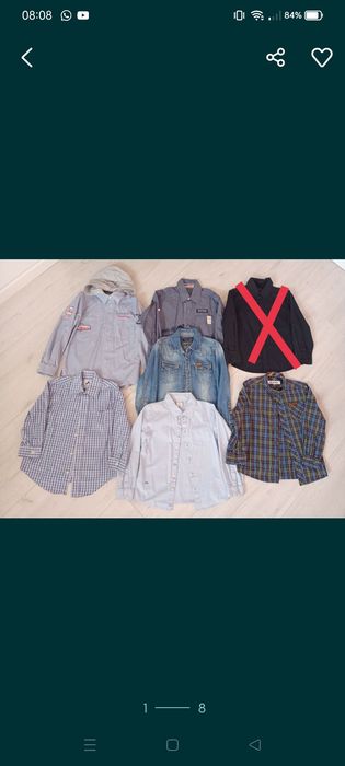 Koszule 110 116 chłopięce paka koszula sesja święta bawełniane Zara