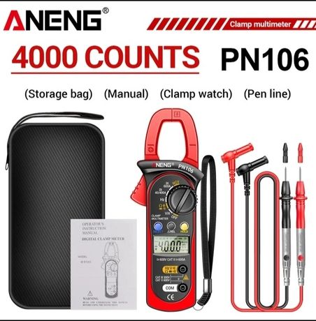 Токовые клещи ANENG PN106 . Мультиметр,