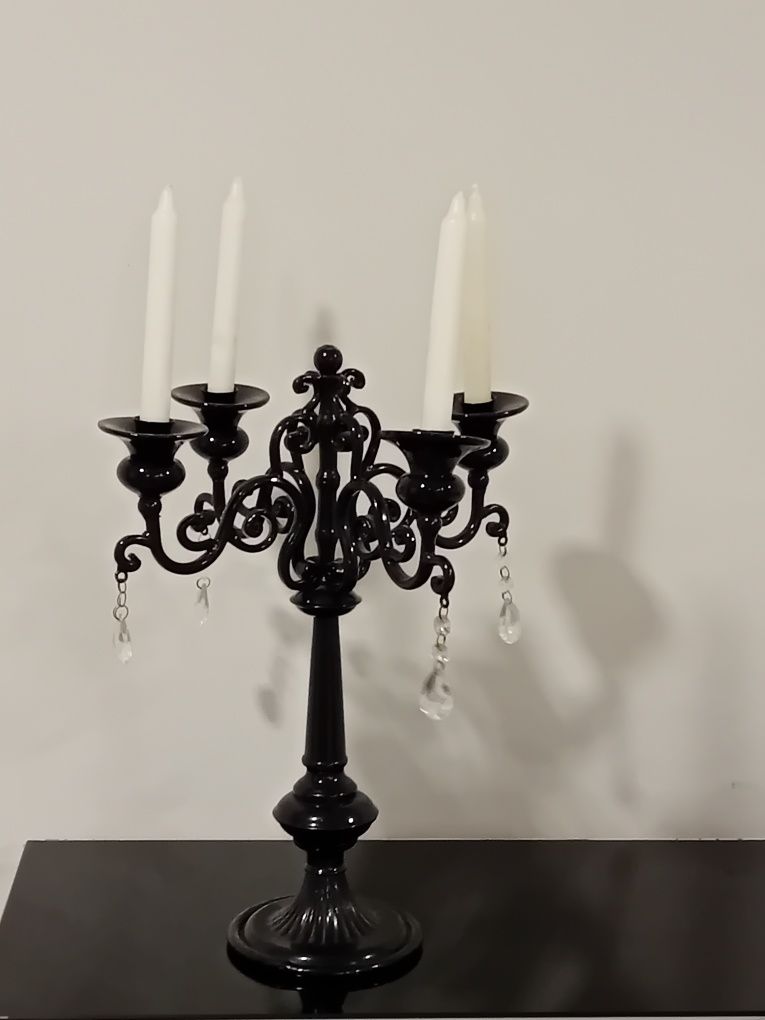 Candelabro  ferro preto