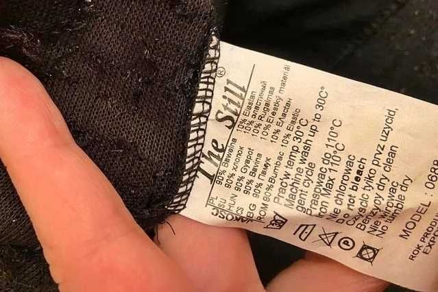 sweter włochaty s m czarny