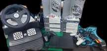 PlayStation 2 Slim + Volante Fanatec + 27 Jogos Originais