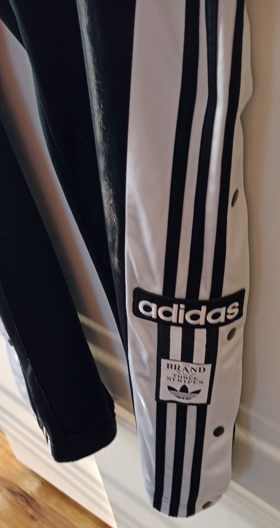 Adidas spodnie rozpinane nogawki rozmiar 52/54  czarne
